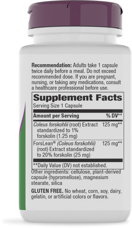 <{%360IMAGE1_10006%}>Nature's Way® | Forskohlii Standardized Extract - right side of pack