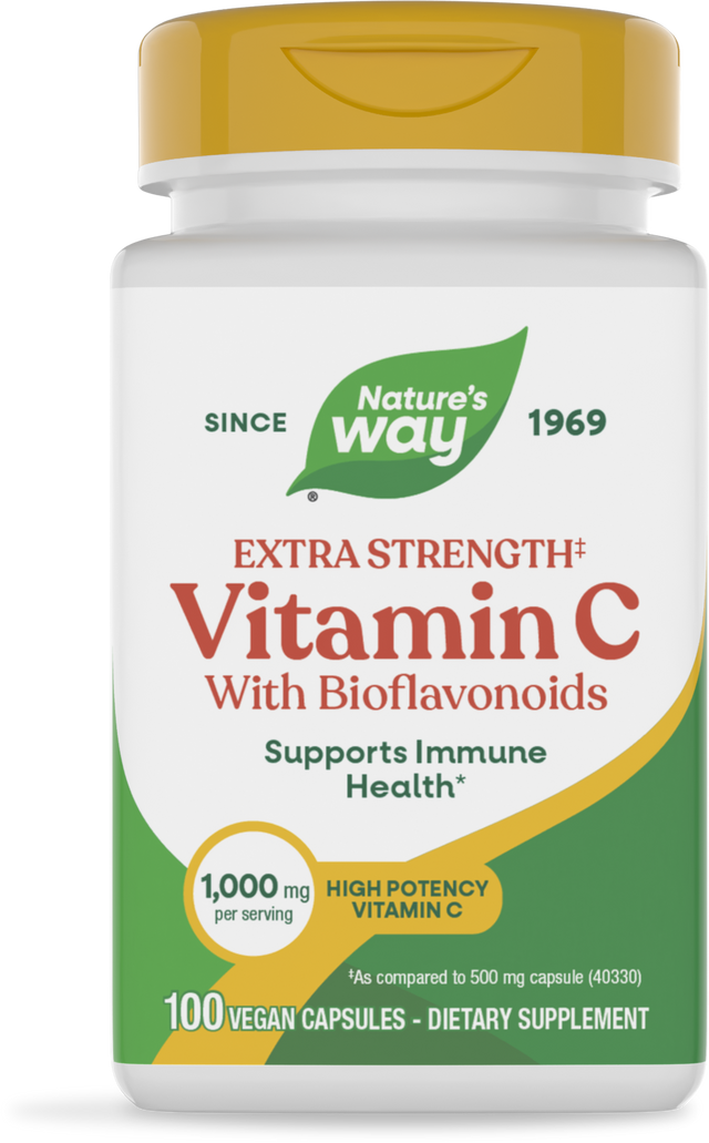 <{%PRIMARY_15464%}>Nature's Way® | Vitamin C with Bioflavonoids Extra Strength, 100 capsules