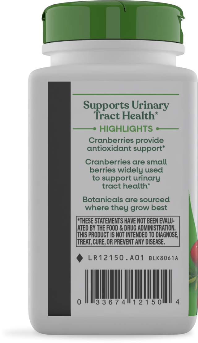 <{%360IMAGE2_12150%}>Nature's Way® | Cranberry Fruit - left side of pack