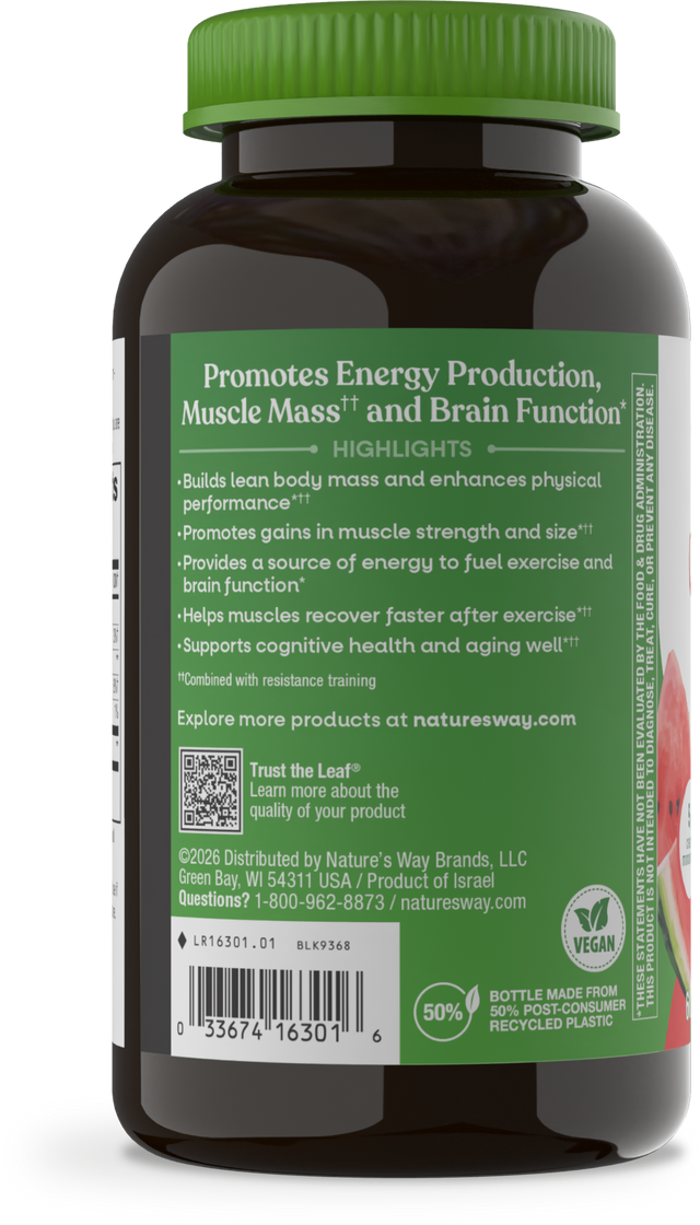 <{%360IMAGE2_16301%}>Nature's Way® | Creatine Gummy - left side of pack