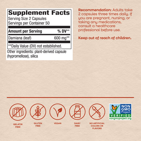 <{%MAIN4_12200%}>Nature's Way® | Damiana Leaves