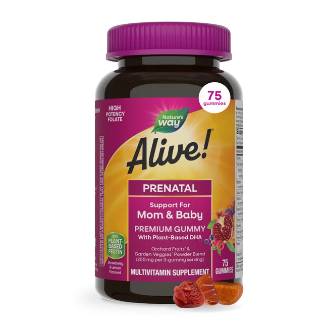 <{%MAIN7_10482%}>Nature's Way® | Alive! Premium Prenatal Gummies