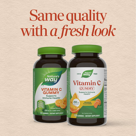 <{%MAIN1_13607%}>Nature's Way® | Vitamin C Gummies - package updates old to new