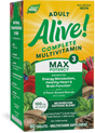<{%PRIMARY_14931%}>Nature's Way® | Alive! Max3 Potency Adult Complete Multivitamin-No Added Iron, 90 tablets