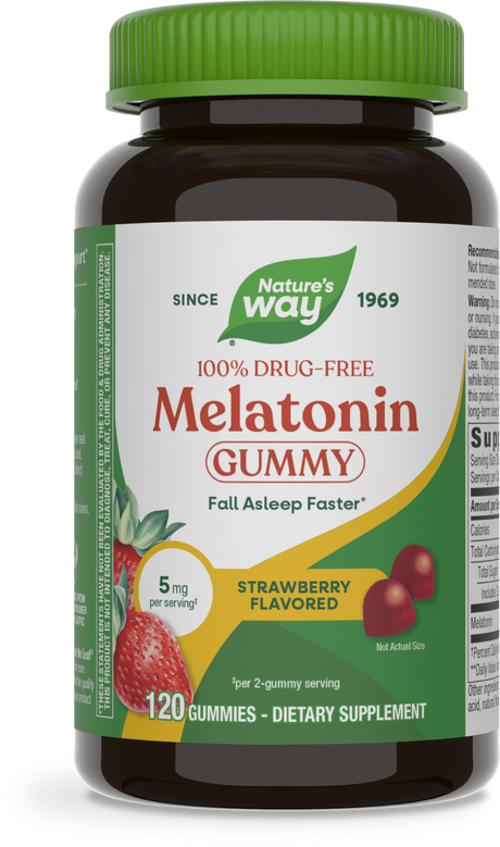 <{%PRIMARY_13750%}>Nature's Way® | Melatonin Gummies, 120 gummies, Strawberry