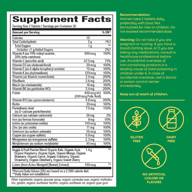<{%MAIN5_12111%}>Nature's Way® | Alive! Women's Garden Goodness Complete Multivitamin