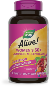 <{%PRIMARY_13901%}>Nature's Way® | Alive! Women's 50+ Complete Multivitamin, 110 tablets