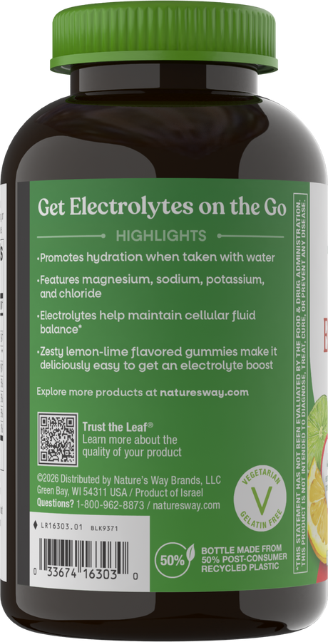 <{%360IMAGE2_16303%}>Nature's Way® | Electrolyte Gummy - left side of pack
