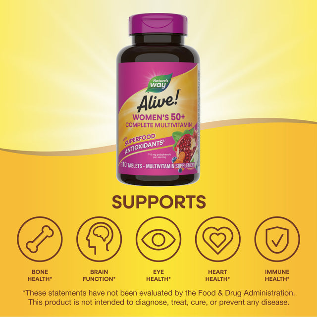 <{%MAIN5_undefined%}>Nature's Way® | Alive!® Women's 50+ Complete Multivitamin