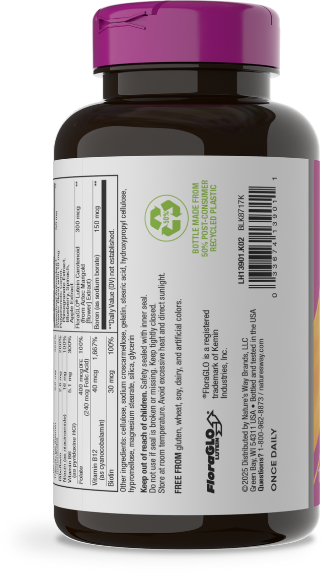 <{%MAIN3_13901%}>Nature's Way® | Alive! Women's 50+ Complete Multivitamin - left side of pack