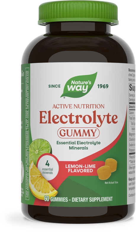 <{%PRIMARY_16303%}>Nature's Way® | Electrolyte Gummy, 60 gummies, Lemon-Lime