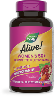 <{%PRIMARY_13901%}>Nature's Way® | Alive! Women's 50+ Complete Multivitamin, 110 tablets