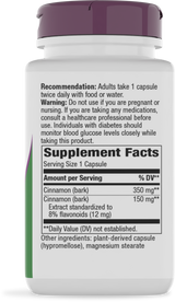 Nature's Way® | Cinnamon - right side of pack