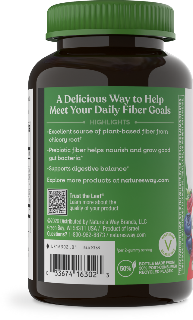 Nature's Way® | Fiber Gummy - left side of pack