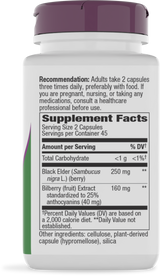 Nature's Way® | Bilberry - right side of pack
