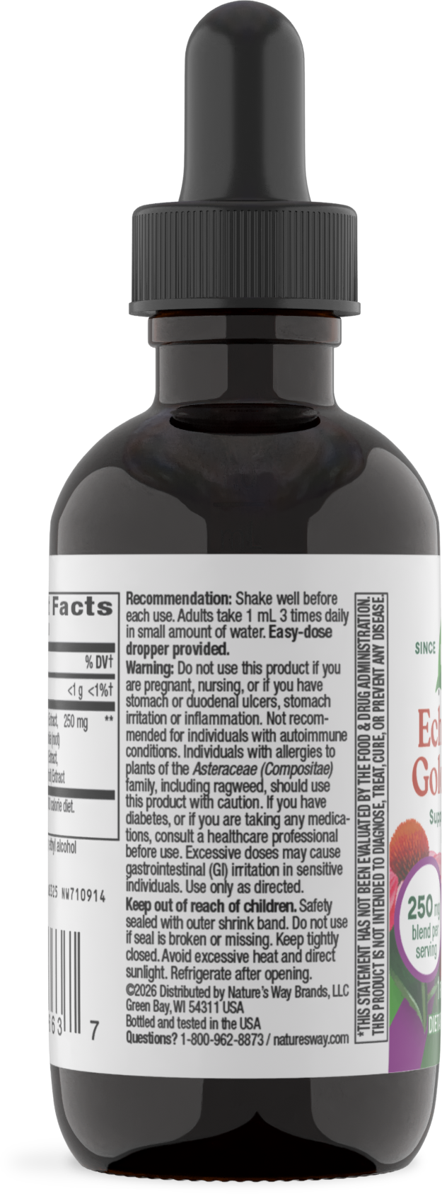 Nature's Way® | Echinacea Goldenseal Premium Blend - left side of pack