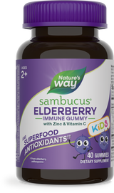 Nature's Way® | Sambucus Kids Elderberry Immune Gummies, 40 gummies, Elderberry