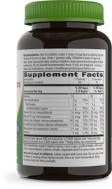 Nature's Way® | Kids Growing Bones & Muscles Gummies - right side of pack