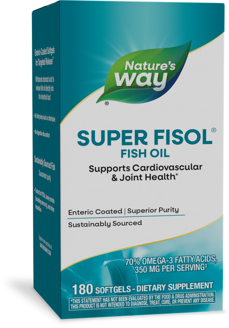 <{%PRIMARY_15518%}>Nature's Way® | Super Fisol Fish Oil, 180 softgels