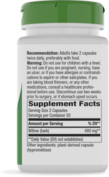 Nature's Way® | Willow Bark - right side of pack