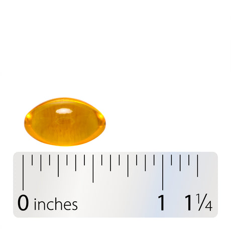 Nature's Way® | Vitamin E D-Alpha Tocopherol - Softgel and ruler