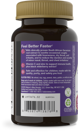 Nature's Way® | Sambucus Kids Cough Relief +♢ Immune* Elderberry Gummies - left side of pack