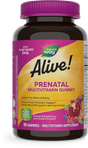 Nature's Way® | Alive! Daily Support Prenatal Gummy Multivitamin, 90 gummies, Orange & Raspberry Lemonade