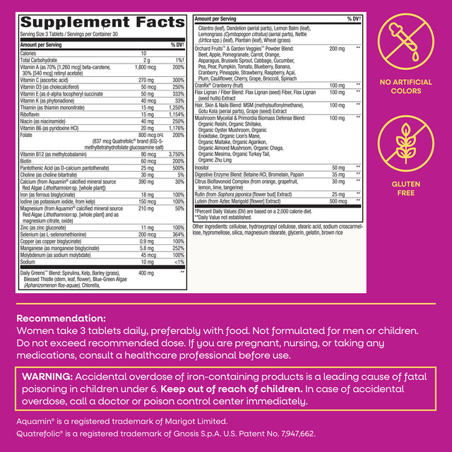 Nature's Way® | Alive! Max3 Potency Women's Complete Multivitamin