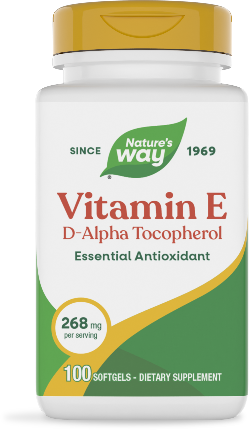 Nature's Way® | Vitamin E D-Alpha Tocopherol, 100 softgels