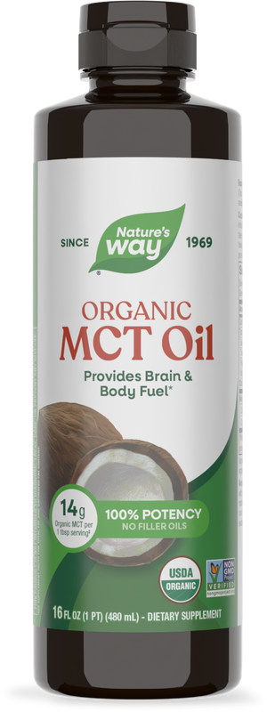 <{%PRIMARY_10895%}>Nature's Way® | Organic MCT Oil, 16 fl oz (480 ml)