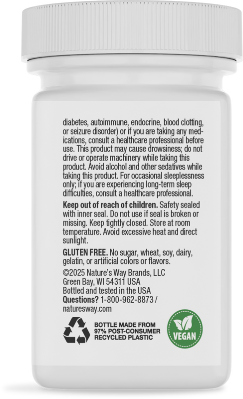 <{%360IMAGE3_49111%}>Nature's Way® | Melatonin Lozenge - back of pack