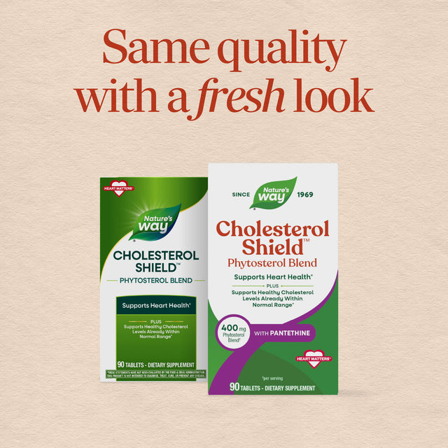 Nature's Way® | Cholesterol Shield Phytosterol Blend - package updates old to new