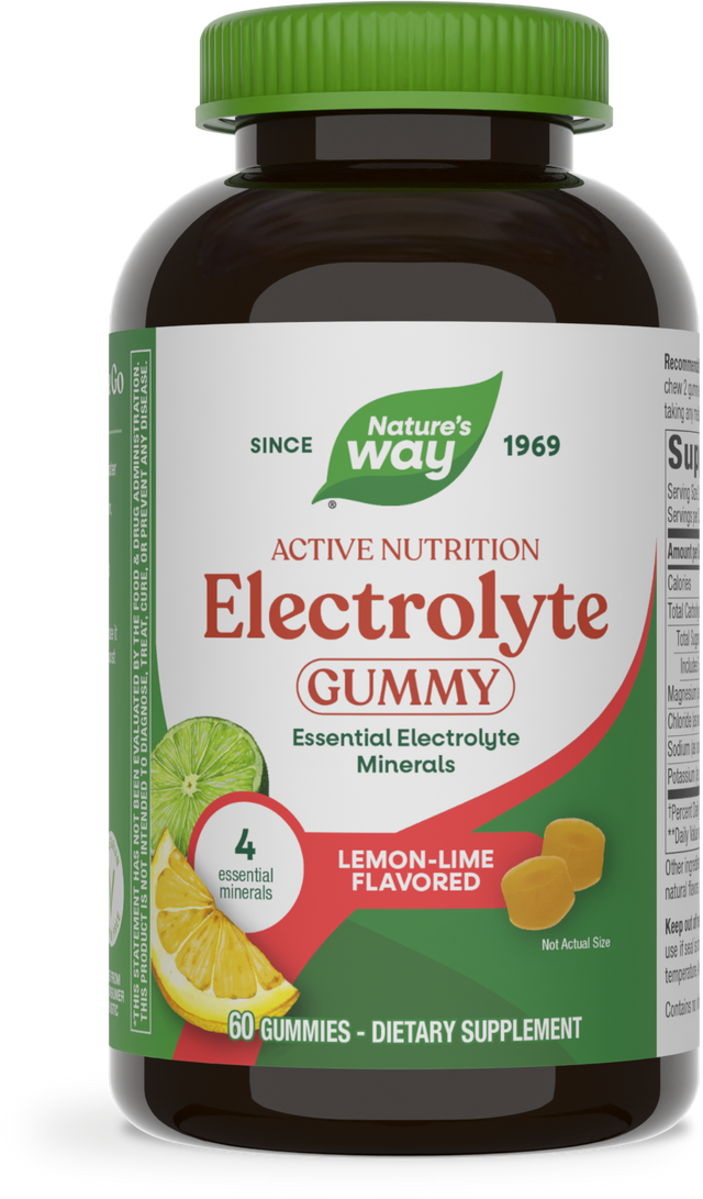 Nature's Way® | Electrolyte Gummy, 60 gummies, Lemon-Lime