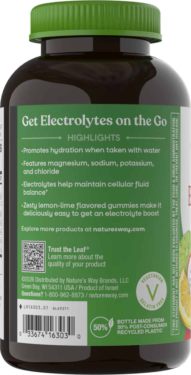 Nature's Way® | Electrolyte Gummy - left side of pack