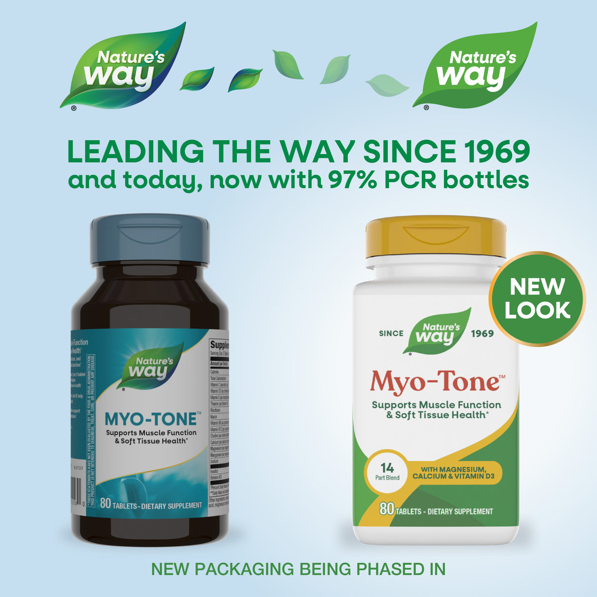 Nature's Way® | Myo-Tone - package updates old to new