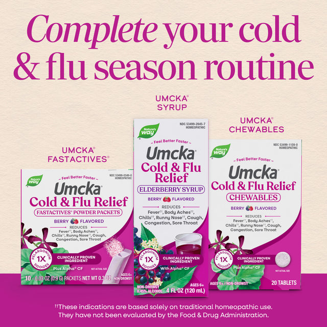 Nature's Way® | Umcka Cold & Flu Relief Elderberry Syrup