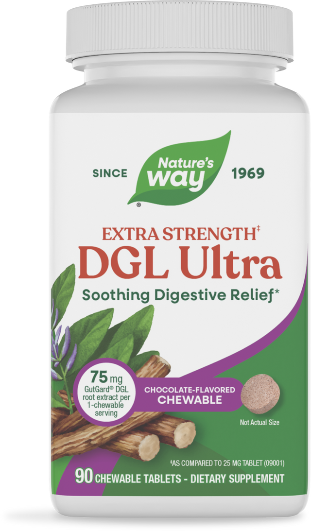 Nature's Way® | DGL Ultra, 90 chewables, Chocolate