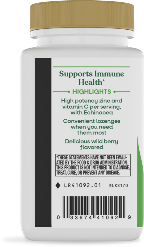 <{%360IMAGE2_41092%}>Nature's Way® | Zinc Lozenges - left side of pack
