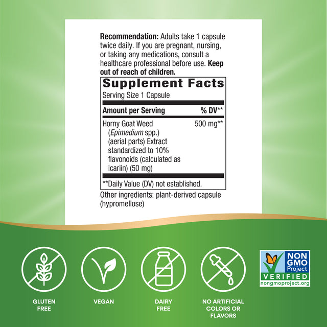 Nature's Way® | Horny Goat Weed Standardized Extract