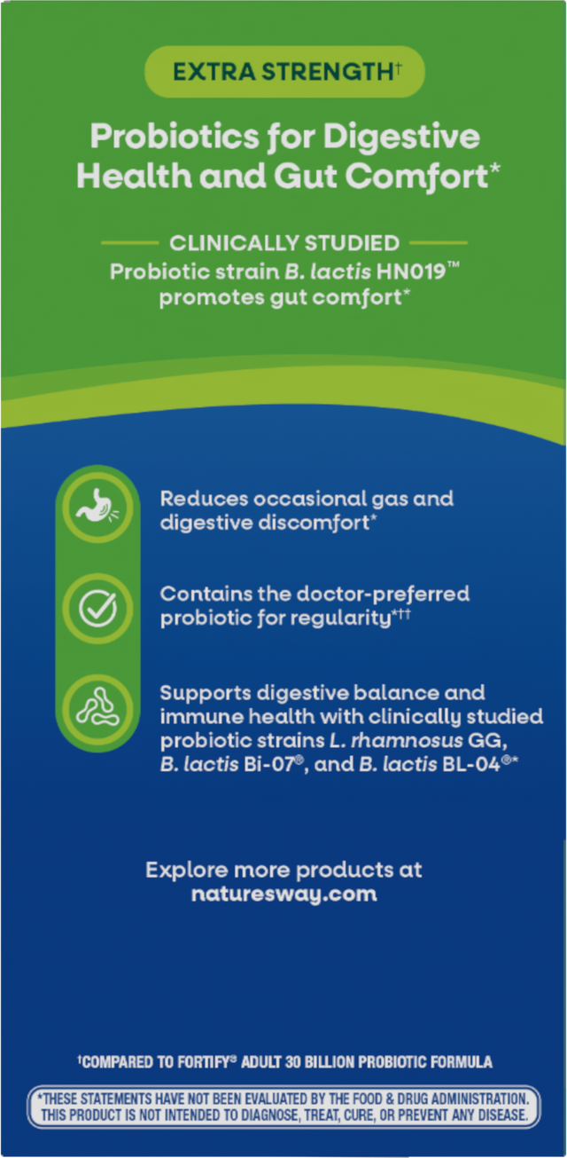 Nature's Way® | Fortify Adult Daily Pre+Probiotic - left side of pack