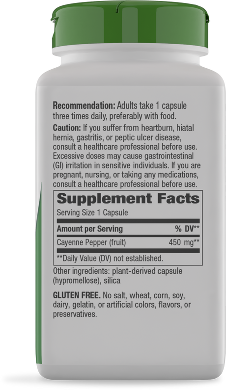 Nature's Way® | Cayenne Fruit - right side of pack