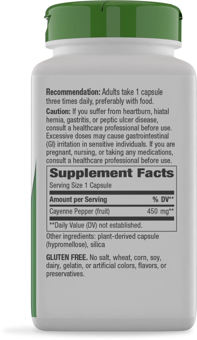Nature's Way® | Cayenne Fruit - right side of pack