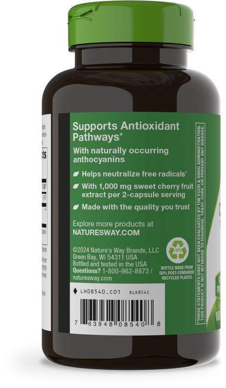Nature's Way® | Cherry Fruit Sweet Cherry Extract - left side of pack