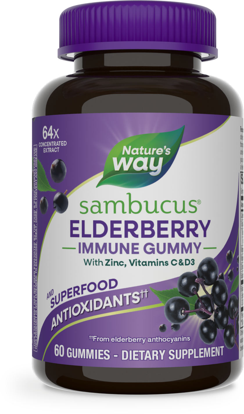 Nature's Way® | Sambucus Elderberry Immune Gummy, 60 gummies, Elderberry