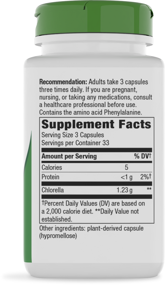 Nature's Way® | Chlorella - right side of pack