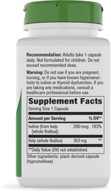 Nature's Way® | Kelp - right side of pack