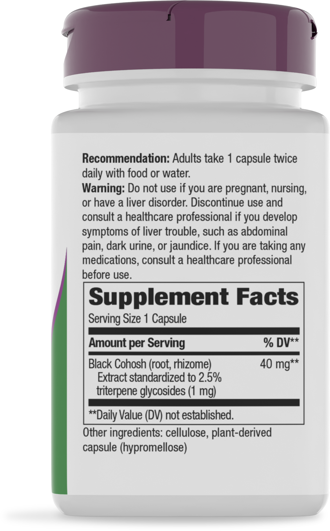 Nature's Way® | Black Cohosh - right side of pack