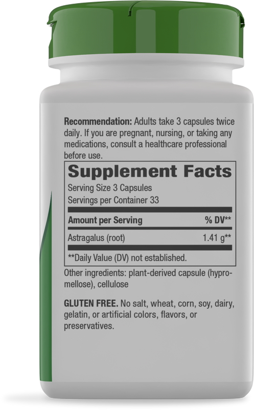 Nature's Way® | Astragalus Root - right side of pack