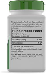 Nature's Way® | Astragalus Root - right side of pack