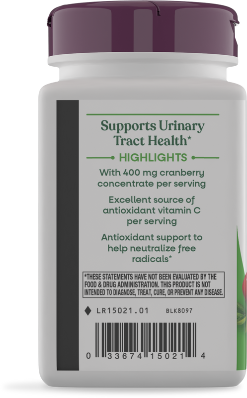 <{%360IMAGE6_15021%}>Nature's Way® | Cranberry Premium Blend - left side of pack